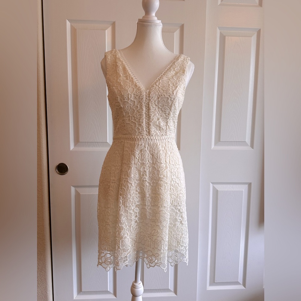 Altar’d State cream lace dress NWOT